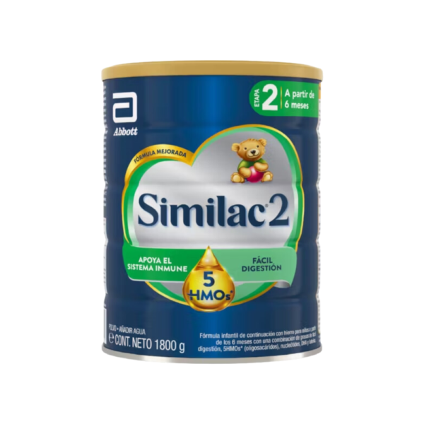 Similac 2 5HMOS | Lata1800gr | Etapa 2 106 | Bonne Santé Group - Productos para el cáncer y VIH