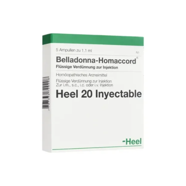 Belladonna-Homaccord Heel 5 ampollas Bonne Santé