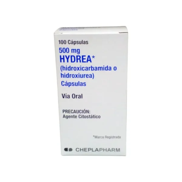 Hydrea Hidroxiurea 500mg 100 cápsulas Biopas Cheplapharm Bonne Santé