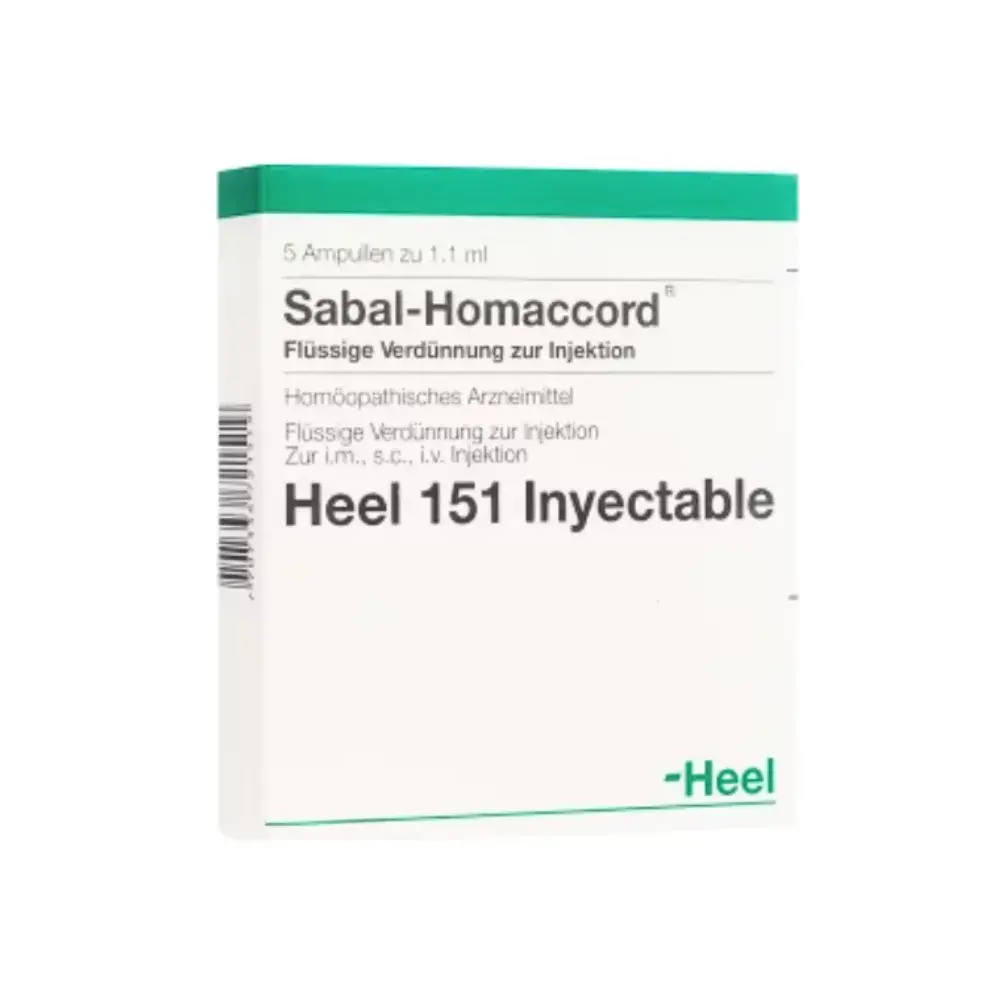 Sabal Homaccord | Ampollas | Caja x 5 Ampollas