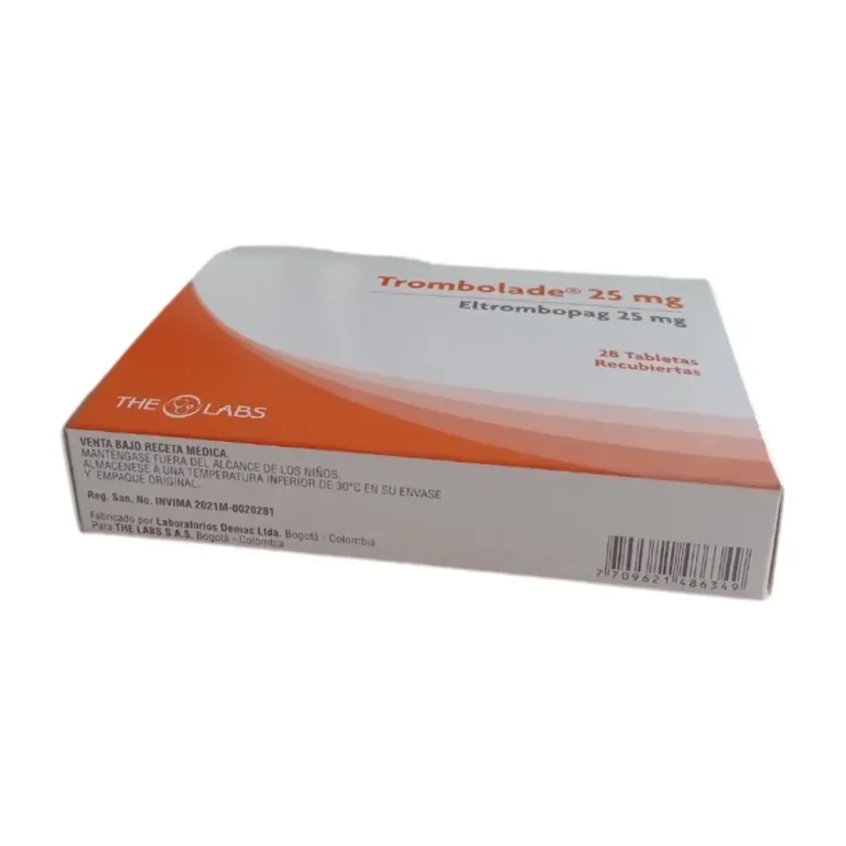 Trombolade-25-mg-Eltrombopag-Caja-con-28-tabletas-The-Labs-Bonne-Sante