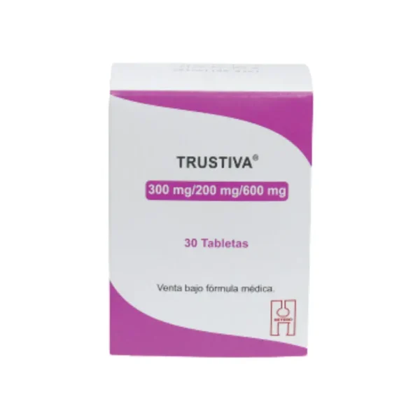 Trustiva Hetero 300mg 200mg 600mg 30tabletas Bonne Sante.