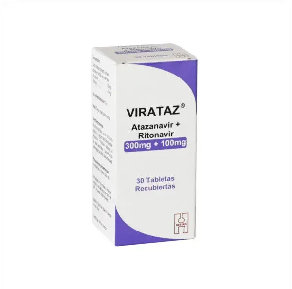 Virataz Atazanavir Ritonavir300/100mg 30 tabletas Hetero Bonne Sante