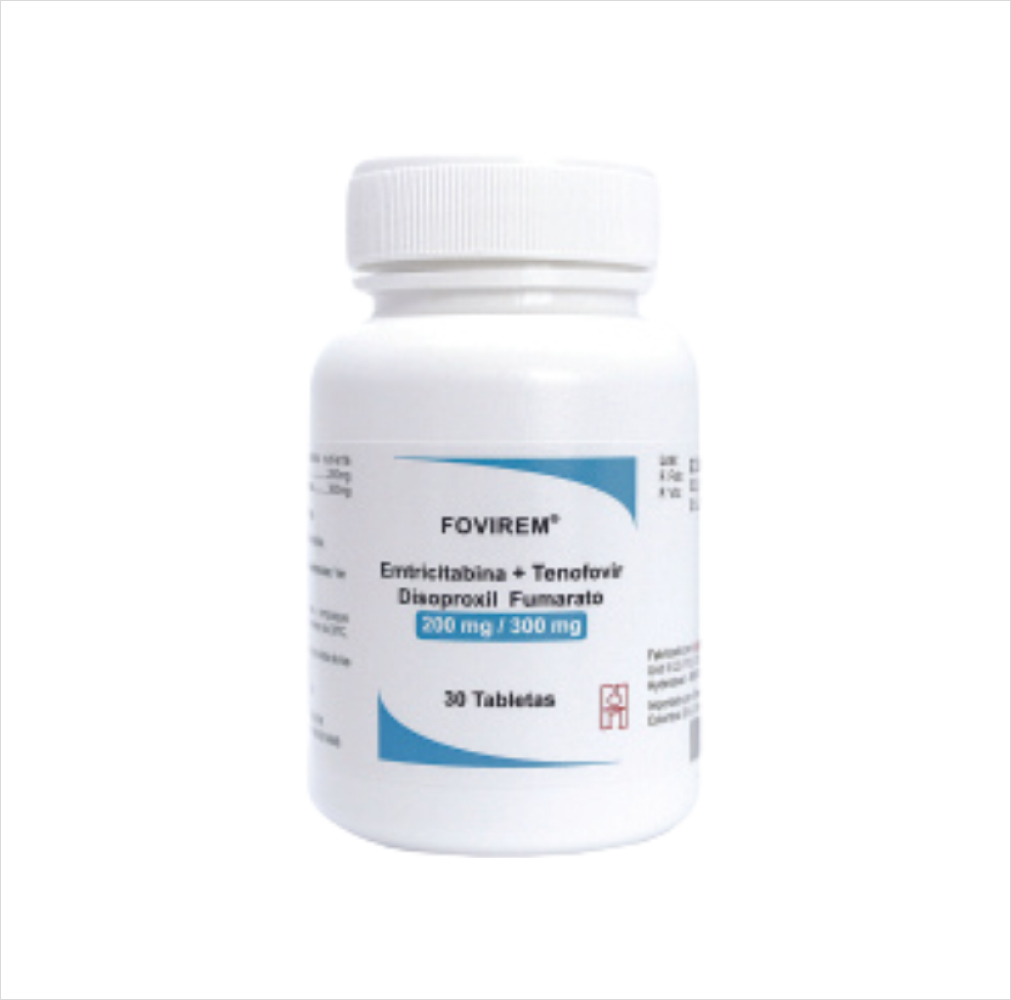 Fovirem 300/200mg | Caja con frasco x 30 tabletas recubiertas